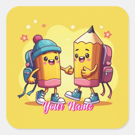 Cute & Custom School Gear Collection スクエアシール (正面)