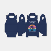 Cute Custom Sorority Spring Break Beach Party フェイバーボックス (折り畳みなし)