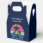 Cute Custom Sorority Spring Break Beach Party フェイバーボックス (オープン)