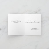 Cute Custom Star is Born Maltese Dog Birthday Card カード (内部)