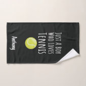 Cute Custom Tennis Towel Player For Baby Boy ハンドタオル (ハンドタオル)