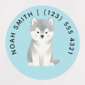 Cute Customizable Animals Kid's Labels  ラベル (デザイン2)