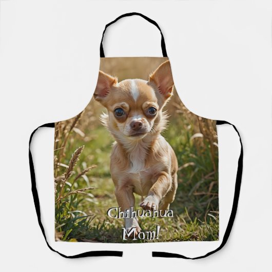 Cute Customizable Chihuahua Apron エプロン (正面)