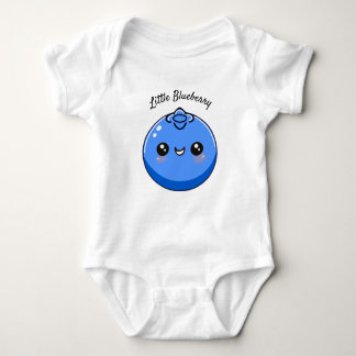 Cute Customizable Kawaii Blueberry Baby Bodysuit ベビーボディスーツ
