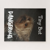 Cute Customizable Personalized Terrier Dog Mom Pet ジグソーパズル (横)