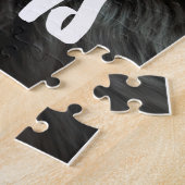 Cute Customizable Personalized Terrier Dog Mom Pet ジグソーパズル (側面)