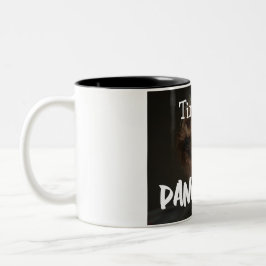 Cute Customizable Personalized Terrier Dog Mom Pet ツートーンマグカップ