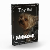 Cute Customizable Personalized Terrier Dog Mom Pet フォトブロック (左)