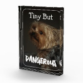 Cute Customizable Personalized Terrier Dog Mom Pet フォトブロック (右)