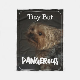 Cute Customizable Personalized Terrier Dog Mom Pet フリースブランケット