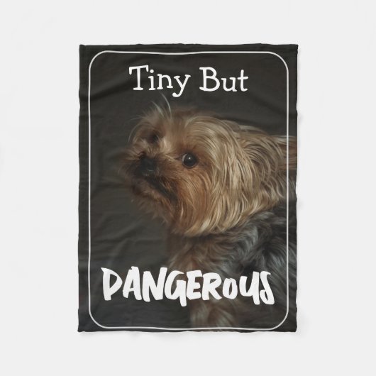 Cute Customizable Personalized Terrier Dog Mom Pet フリースブランケット (正面)