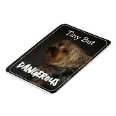 Cute Customizable Personalized Terrier Dog Mom Pet マグネット (左側)