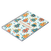 Cute Customizable Robot Print ノートブック (左側)