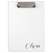 Cute Customized Personalized Name Clipboard クリップボード (正面)