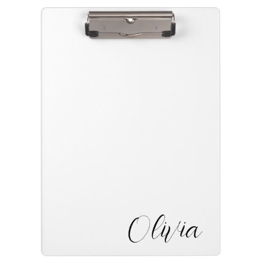 Cute Customized Personalized Name Clipboard  クリップボード (正面)