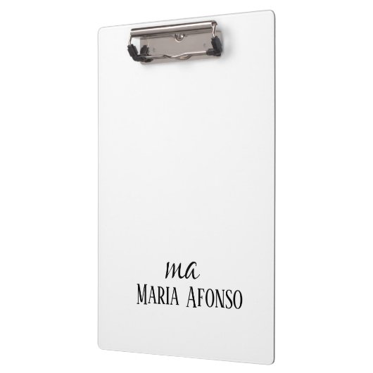 Cute Customized Personalized Name Clipboard  クリップボード (左)