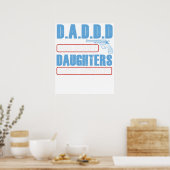 Cute D.A.D.D.D Dads Against Daughters Dating Democ ポスター (キッチン)
