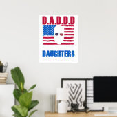 Cute D.A.D.D.D Dads Against Daughters Dating Democ ポスター (ホームオフィス)