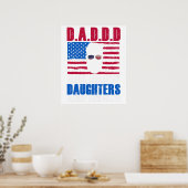Cute D.A.D.D.D Dads Against Daughters Dating Democ ポスター (キッチン)