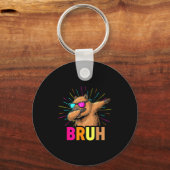 Cute Dabbing Capybara Funny Animal Meme Capy Lover キーホルダー (正面)