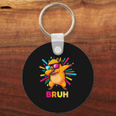 Cute Dabbing Capybara Funny Animal Meme Capy Lover キーホルダー (正面)