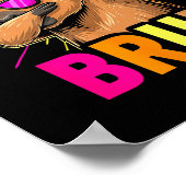 Cute Dabbing Capybara Funny Animal Meme Capy Lover ポスター (角)