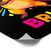 Cute Dabbing Capybara Funny Animal Meme Capy Lover ポスター (角)