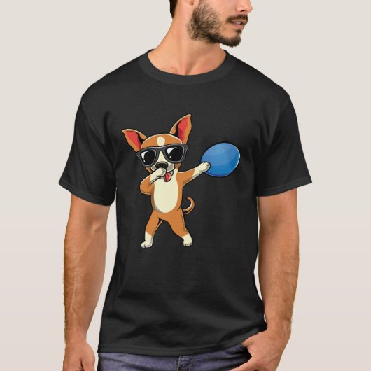 Cute Dabbing Chihuahua Dog Dab Boys Frisbee Disc G Tシャツ (正面)