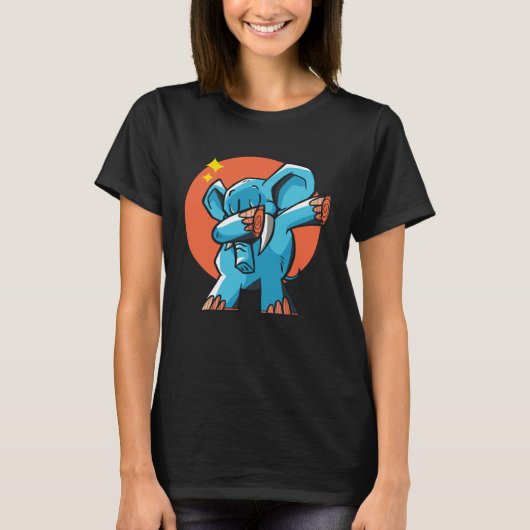Cute Dabbing Elephant Tシャツ (正面)