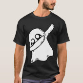 Cute Dabbing Ghost Dab Dance Gesture Pose Hallowee Tシャツ (正面)
