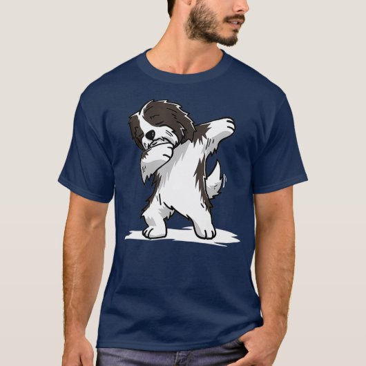 Cute Dabbing Havanese Dog  Funny Dab Dance Gift Tシャツ (正面)