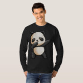 Cute Dabbing Panda Cute Animal Giant Panda Bear Da Tシャツ (正面フル)