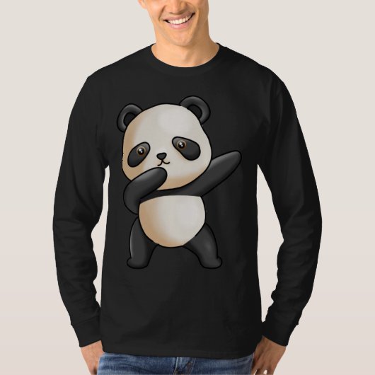 Cute Dabbing Panda Cute Animal Giant Panda Bear Da Tシャツ (正面)
