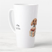 Cute Dachshund Birthday Mug A Tiny Bit Older カフェラテマグ (左アングル)