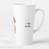 Cute Dachshund Birthday Mug A Tiny Bit Older カフェラテマグ (右)