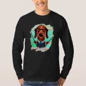 Cute Dachshund Chiweenie Teacher Professor School  Tシャツ (正面)