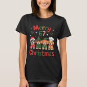 Cute Dachshund Christmas Design Funny Holiday Dog  Tシャツ (正面)