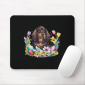 Cute Dachshund Easter Day Wiener Weiner Easter Egg マウスパッド (マウス)