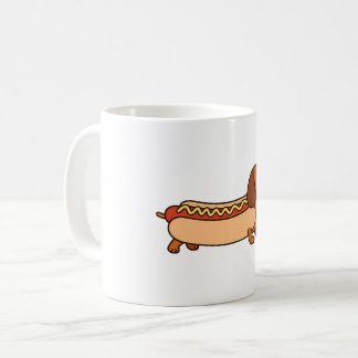 Cute dachshund hotdog コーヒーマグカップ
