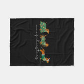 Cute Dachshund Merry Christmas Weiner Dog Lover Xm フリースブランケット (正面(横))