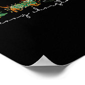 Cute Dachshund Merry Christmas Weiner Dog Lover Xm ポスター (角)