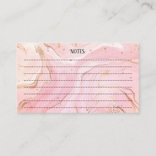 Cute Dachshund Pups Dog Boarding Pink Gold Agate 名刺 (裏面)