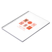 Cute Dachshund Spring Stamp ノートブック (左側)