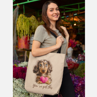 Cute Dachshund Tote Bag You’ve Got This Motivation トートバッグ