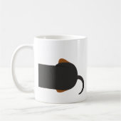 Cute Dachshund Wiener Dog Coffee Mug コーヒーマグカップ (左)