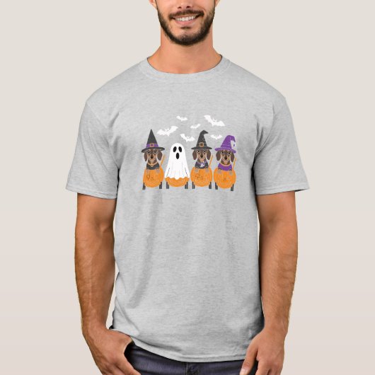 Cute Dachshunds Halloween Party Tシャツ (正面)