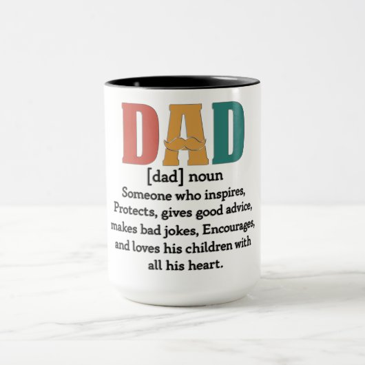 Cute Dad Definition マグカップ (中央)