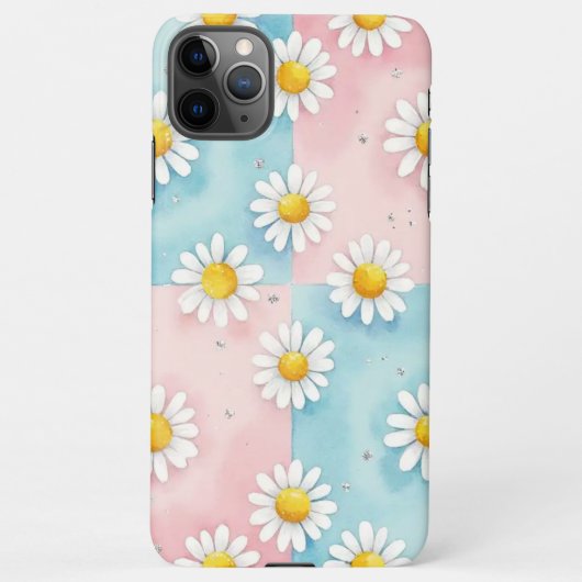 Cute Daisy Flower Phone Case iPhoneケース (裏面)