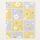 Cute Daisy Patchwork Aesthetic Gingham Personalize プランナー手帳 (裏面)