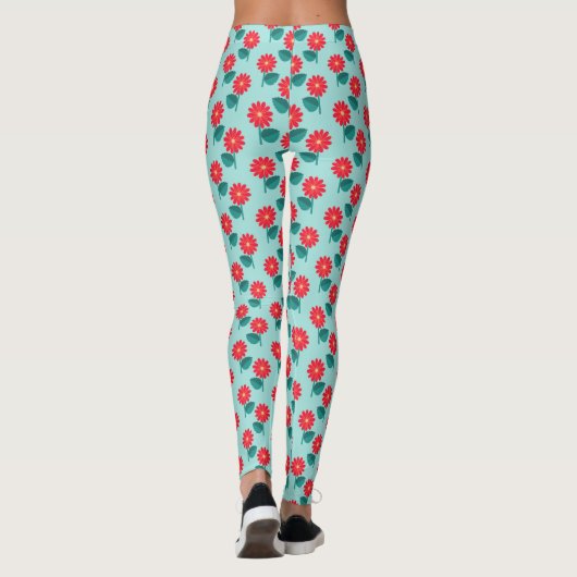 Cute Daisy Pattern Leggings レギンス (裏面)